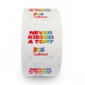Never Kissed a Tory Stickers - 250